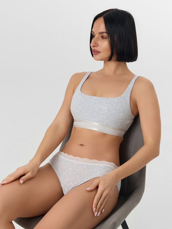 MARK FORMELLE Трусы 577200 412661 сердечки на сером меланже