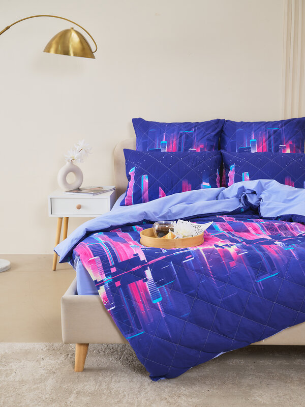 Текс-плюс КПБ Общий 577222 00-00246412 лето из поплина с простыней на резинке - Сити Найт