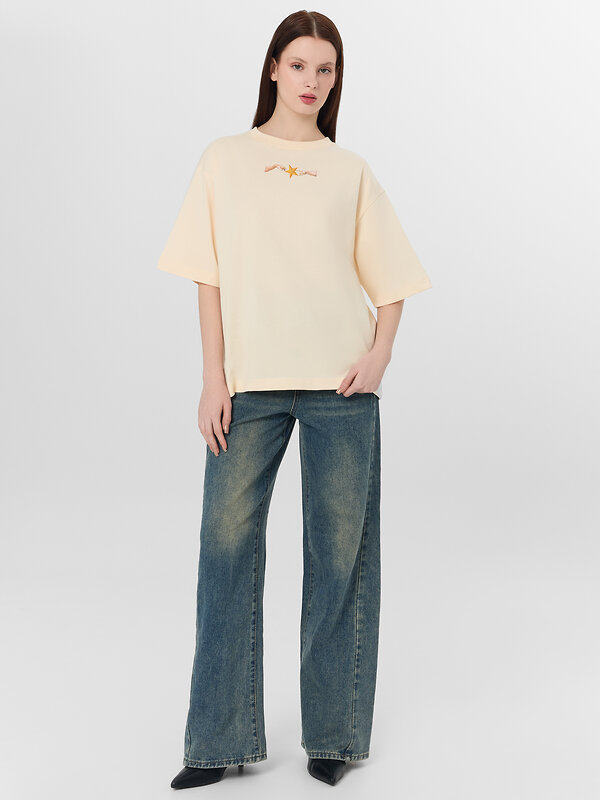 MARK FORMELLE Футболка 577248 112961 сливочное масло +печать