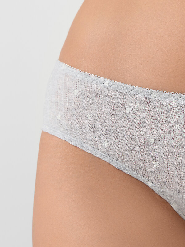 MARK FORMELLE Трусы 577275 412539 сердечки на сером меланже