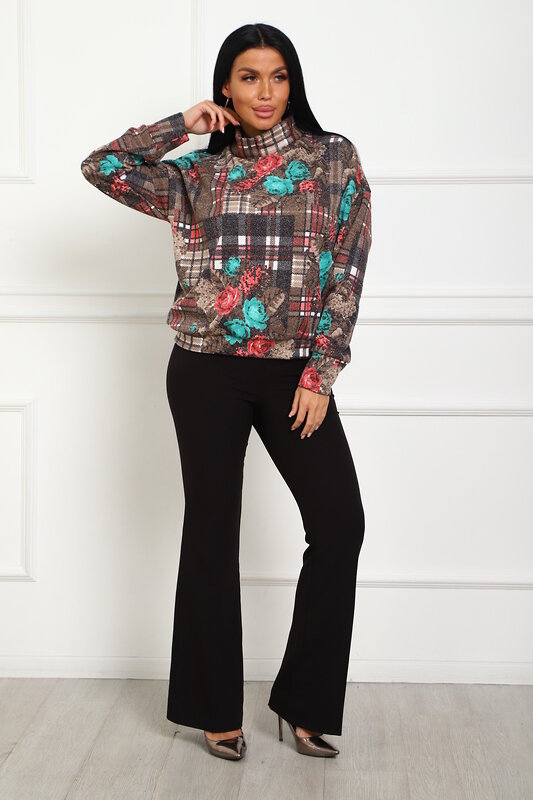 Натали Джемпер 577309 20689 коричневый