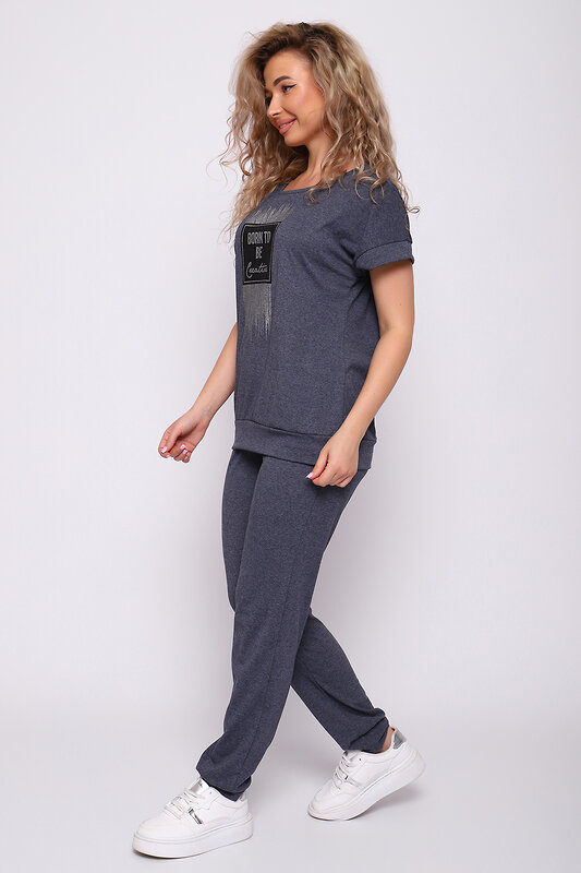 Натали Костюм 577316 51201 темно-серый меланж