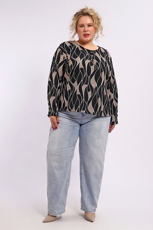 Натали Туника 577320 29021 черно-белый