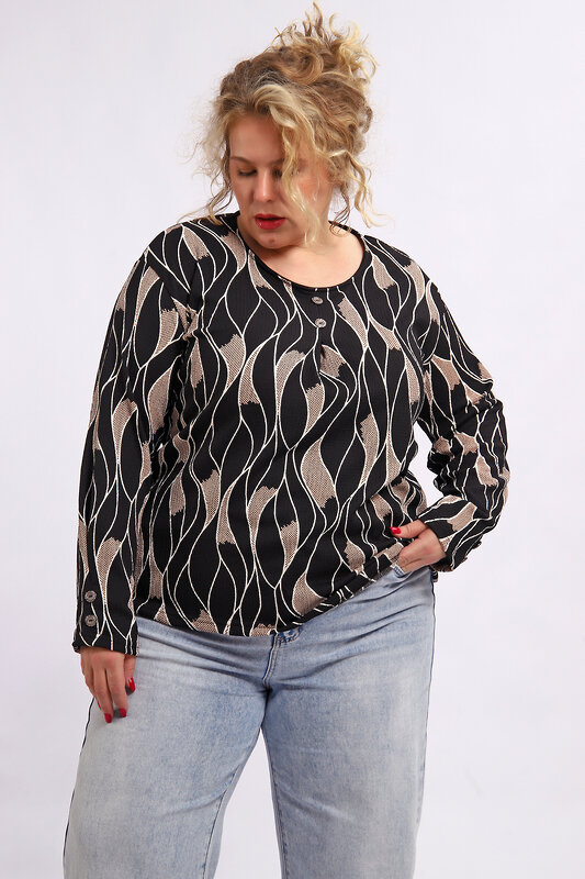 Натали Туника 577320 29021 черно-белый