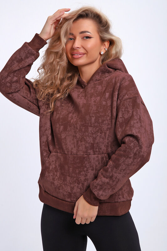 Натали Толстовка 577327 29019 коричневый