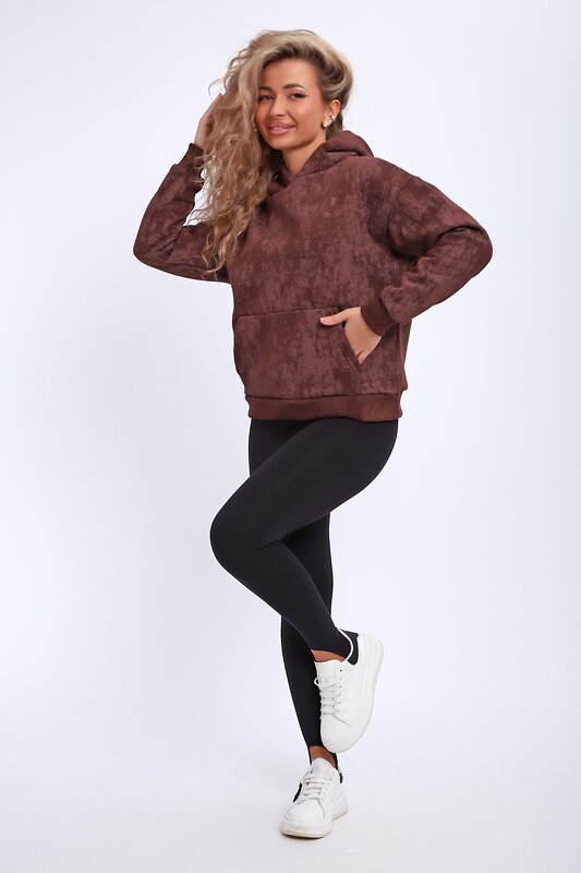 Натали Толстовка 577327 29019 коричневый