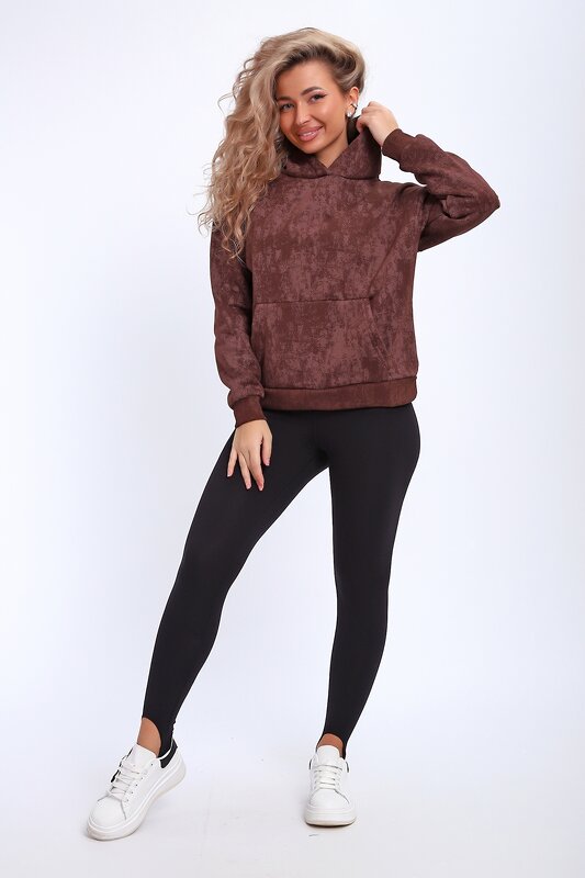 Натали Толстовка 577327 29019 коричневый