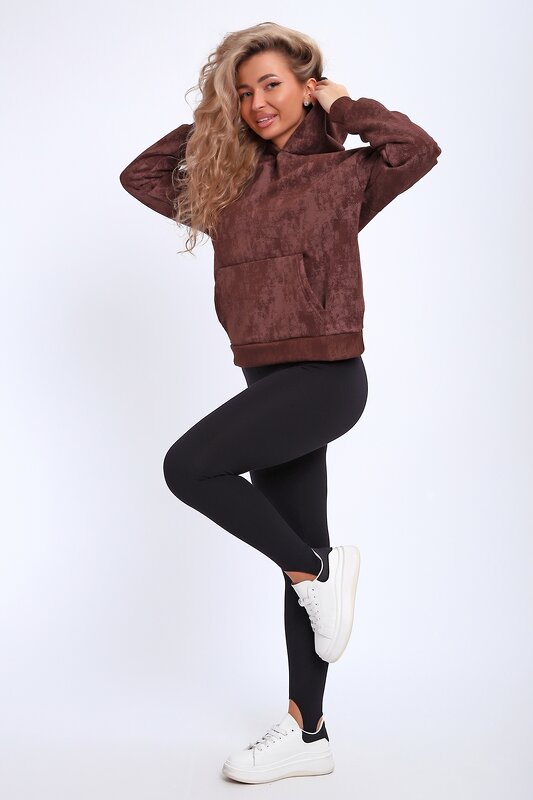 Натали Толстовка 577327 29019 коричневый