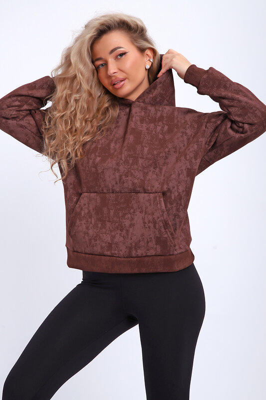 Натали Толстовка 577327 29019 коричневый