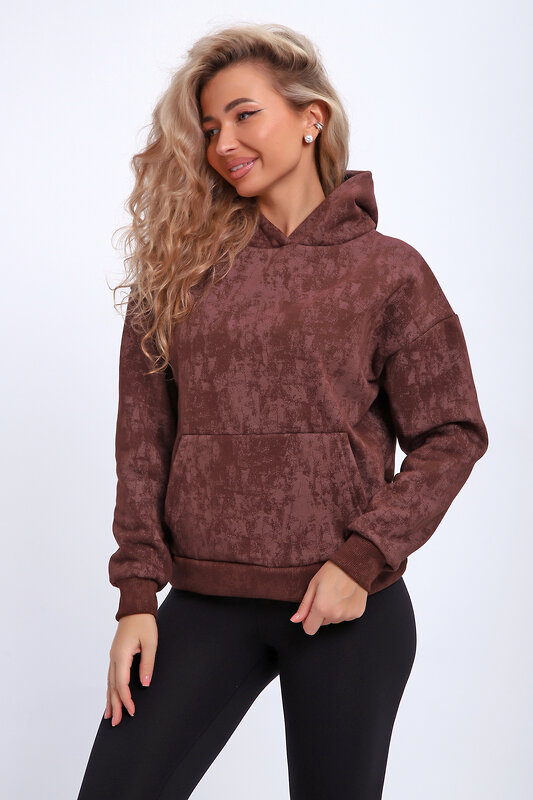 Натали Толстовка 577327 29019 коричневый