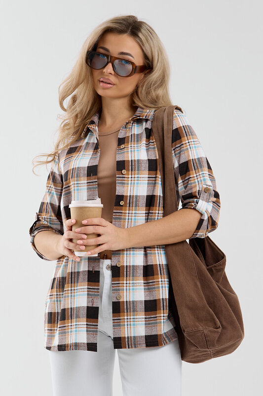 Натали Рубашка 577331 36988 коричневый