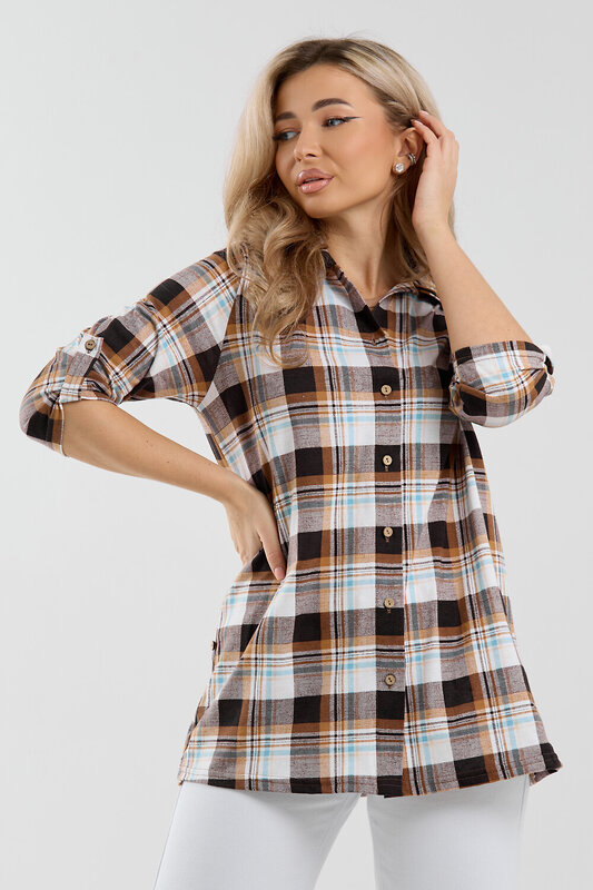 Натали Рубашка 577331 36988 коричневый