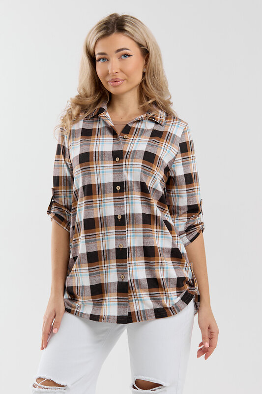 Натали Рубашка 577331 36988 коричневый