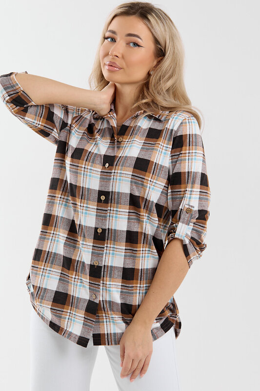 Натали Рубашка 577331 36988 коричневый