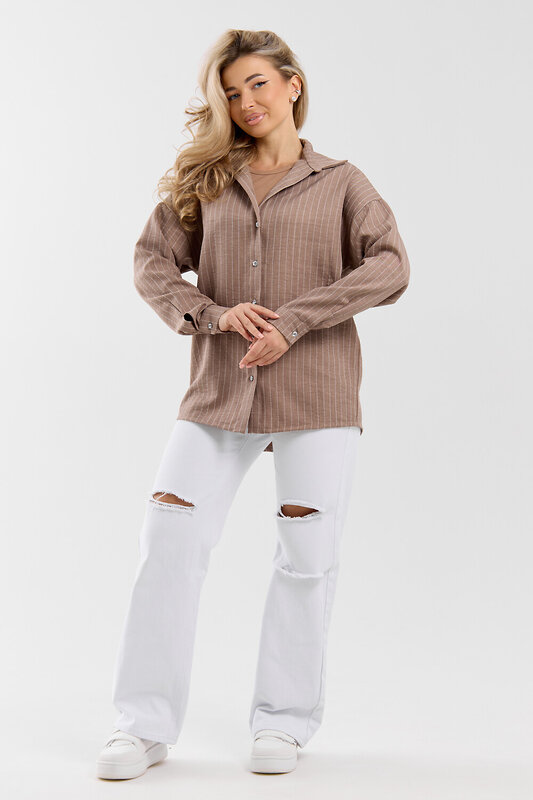 Натали Рубашка 577337 36987 коричневый