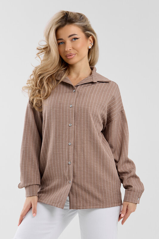 Натали Рубашка 577337 36987 коричневый