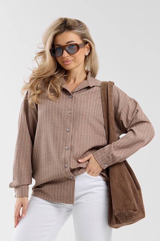 Натали Рубашка 577337 36987 коричневый