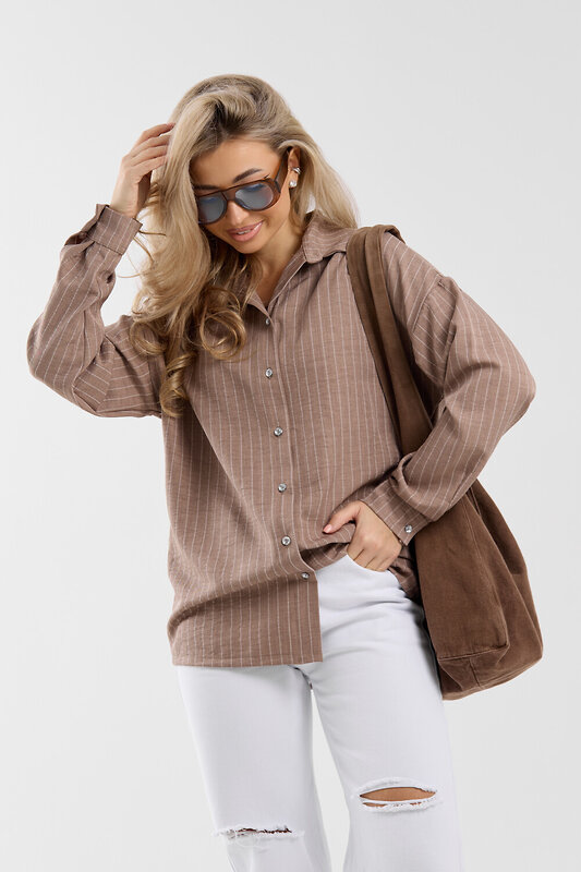 Натали Рубашка 577337 36987 коричневый