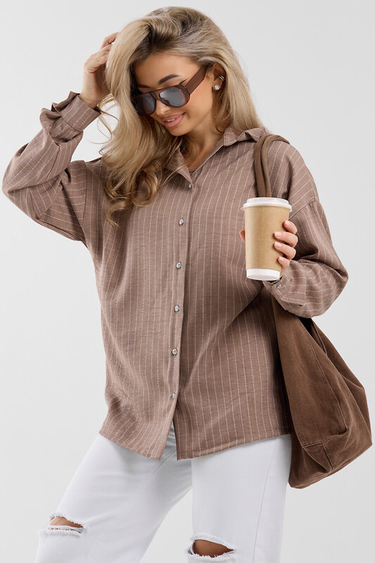 Натали Рубашка 577337 36987 коричневый