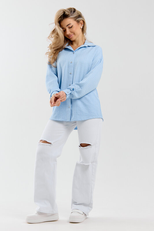Натали Рубашка 577338 36987 голубой