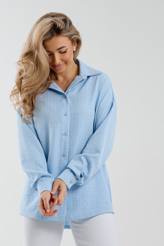Натали Рубашка 577338 36987 голубой