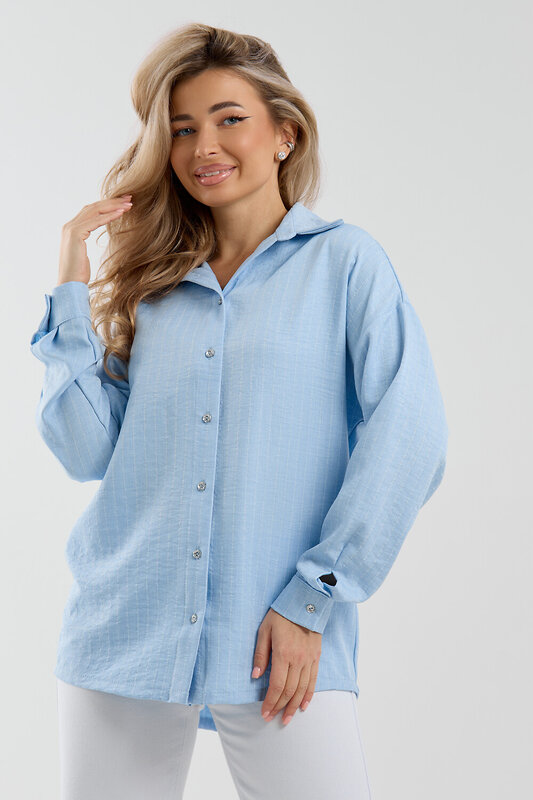 Натали Рубашка 577338 36987 голубой