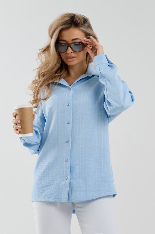 Натали Рубашка 577338 36987 голубой