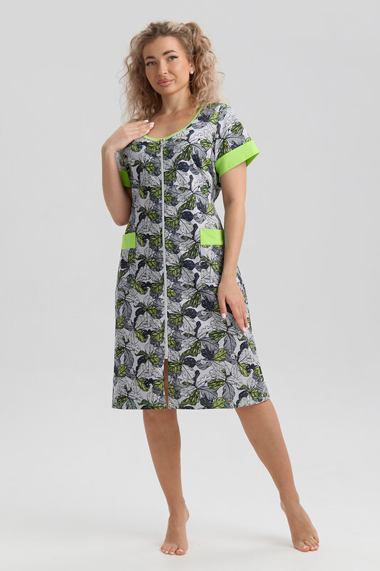 Натали Халат 577364 36980 серый