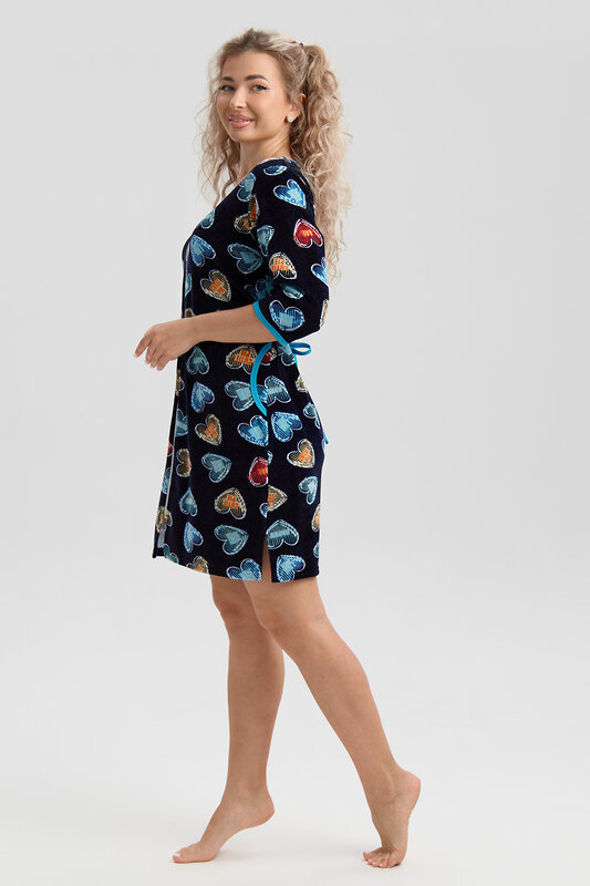 Натали Халат 577382 36974 темно-синий