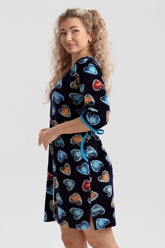 Натали Халат 577382 36974 темно-синий