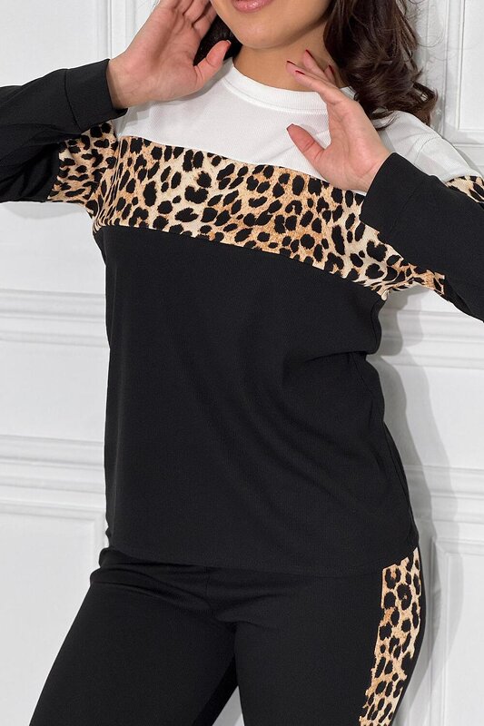 Натали Костюм 577390 Костюм женский Леопард черный+леопард