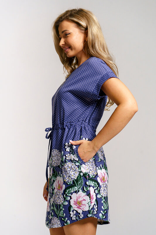 Натали Халат 577391 36969 синий