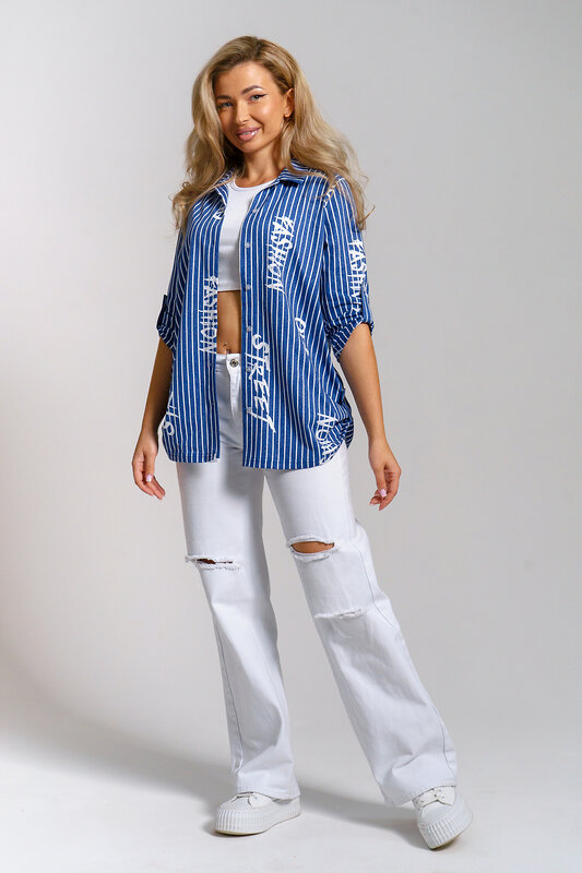 Натали Рубашка 577393 36967 синий