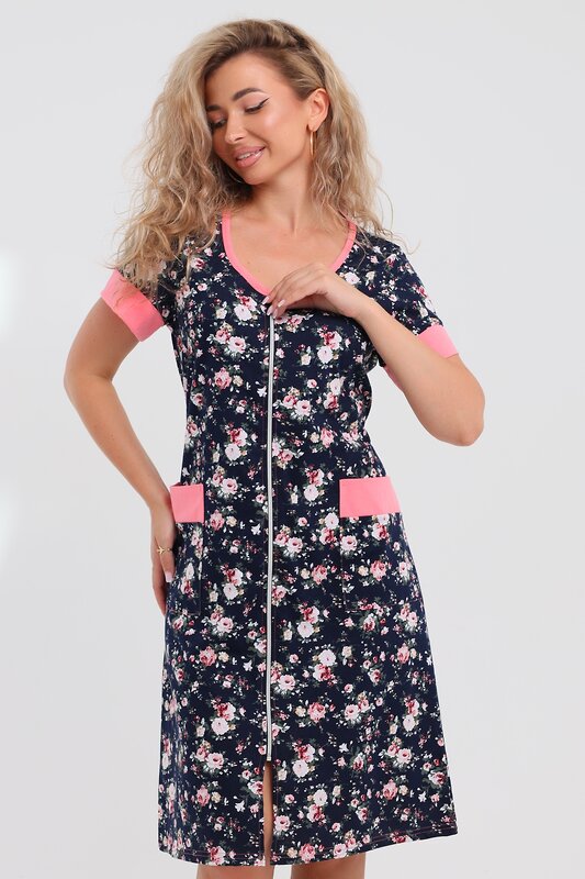 Натали Халат 577396 36965 темно-синий