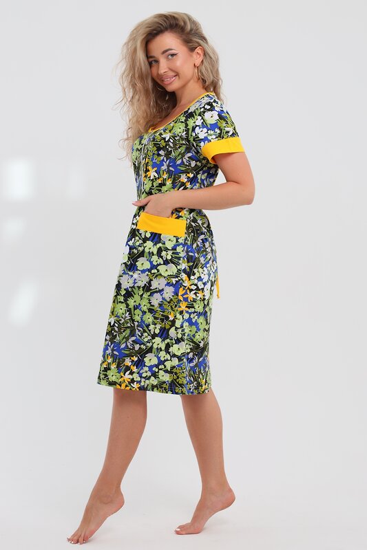 Натали Халат 577397 36964 васильковый