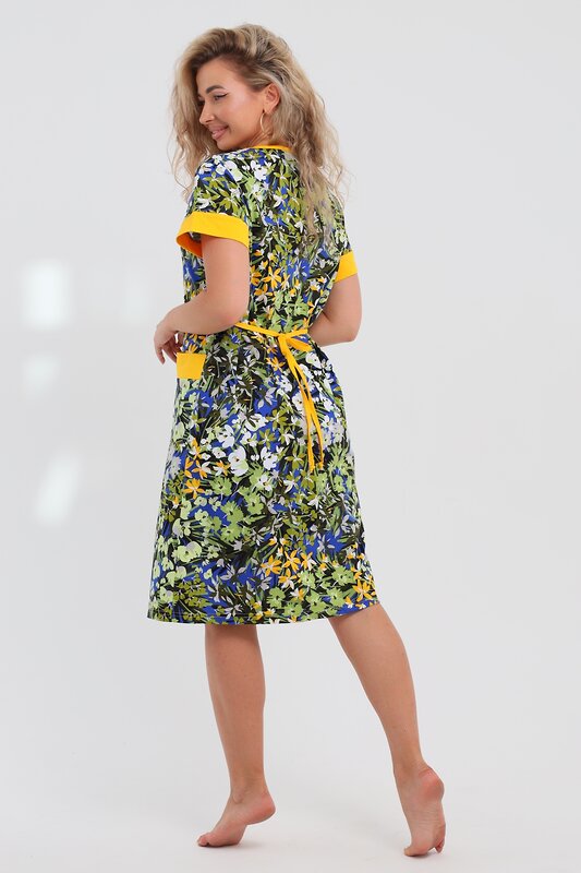 Натали Халат 577397 36964 васильковый