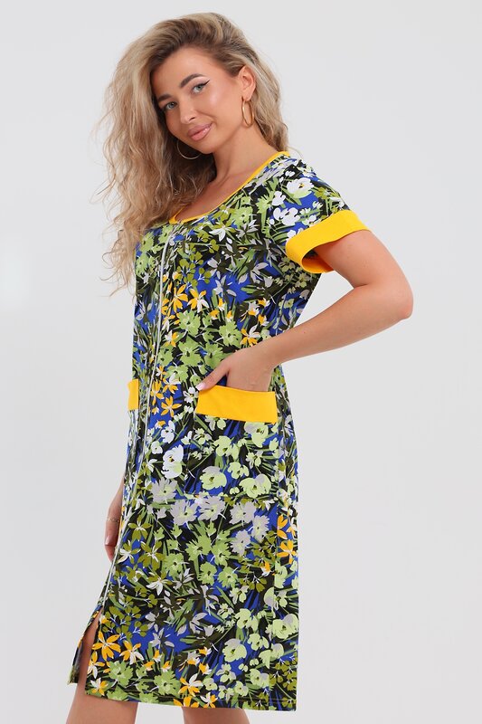 Натали Халат 577397 36964 васильковый