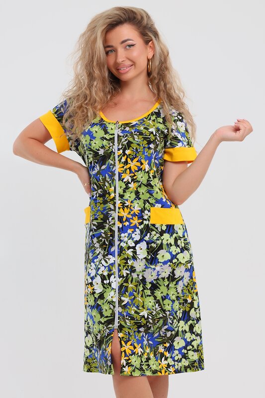 Натали Халат 577397 36964 васильковый