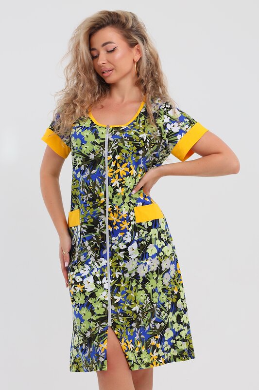 Натали Халат 577397 36964 васильковый