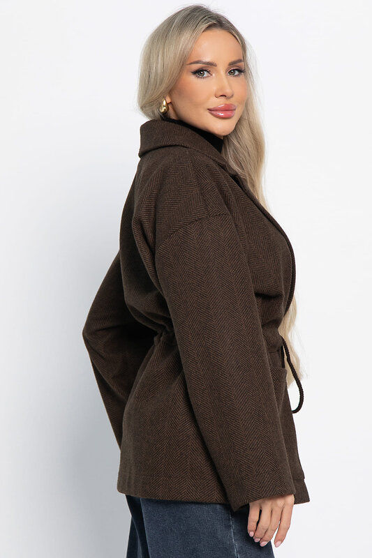 LT Collection Пальто 577437 Б15088-7М коричневый