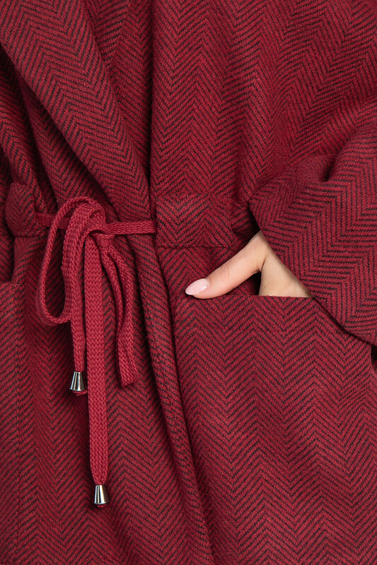 LT Collection Пальто 577438 Б15083-7М бордовый