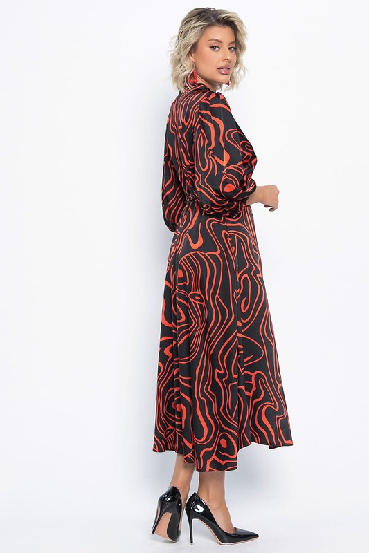 LT Collection Платье 577442 П15068-13М черный, узор