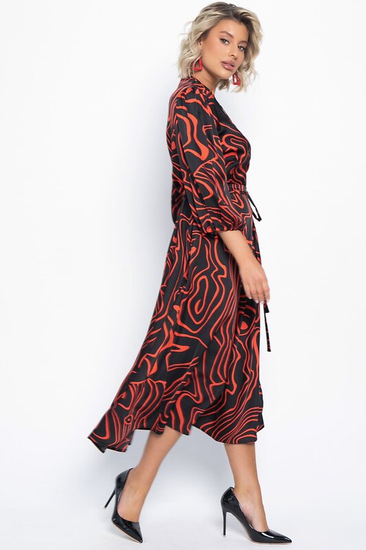 LT Collection Платье 577442 П15068-13М черный, узор