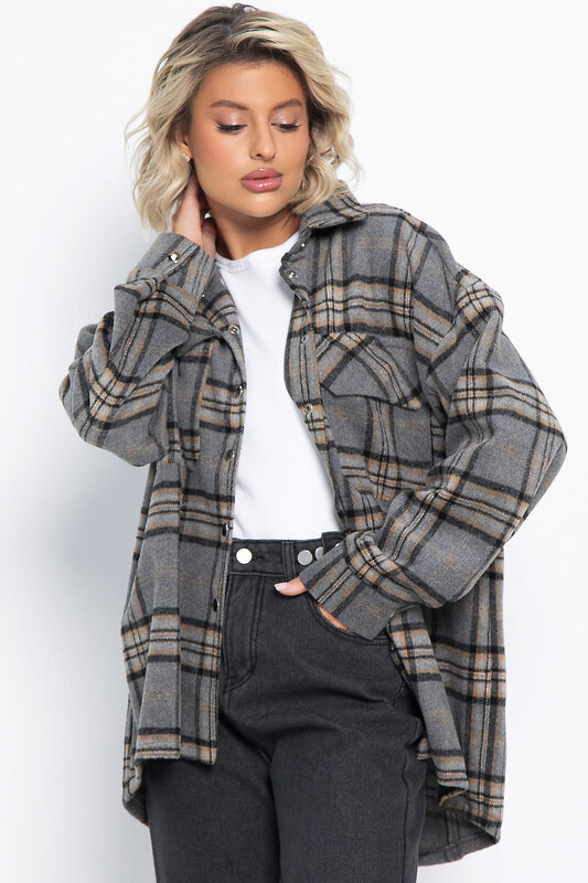 LT Collection Рубашка 577446 Б15041-5М серый