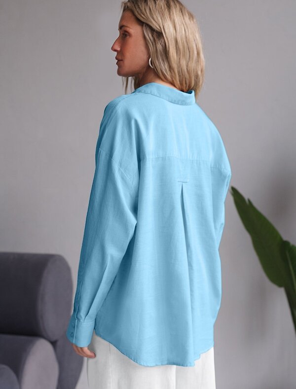 VILATTE Блузка 577455 D29.299 лазурно-голубой