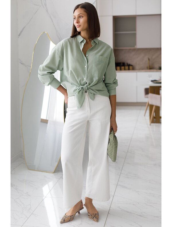 VILATTE Блузка 577456 D29.299 светло-оливковый