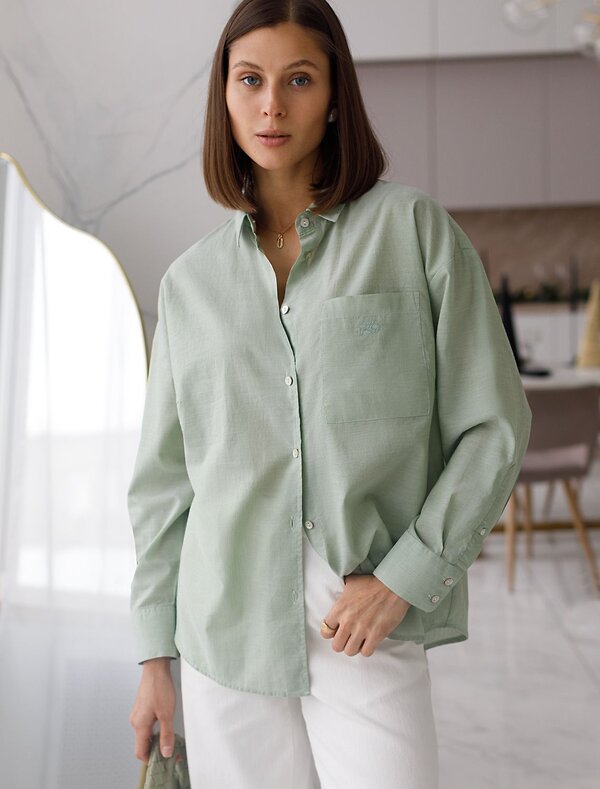 VILATTE Блузка 577456 D29.299 светло-оливковый