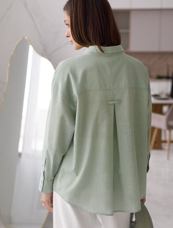 VILATTE Блузка 577456 D29.299 светло-оливковый