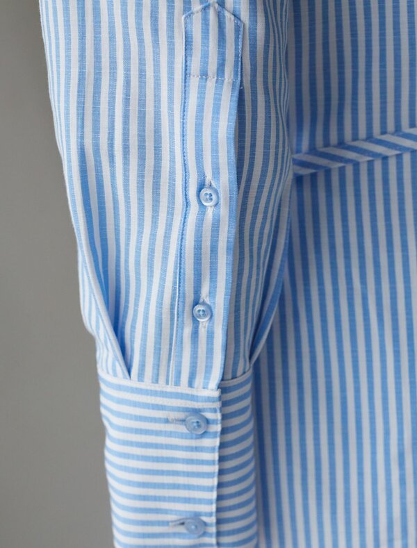 VILATTE Блузка 577457 D29.302 белый-голубой