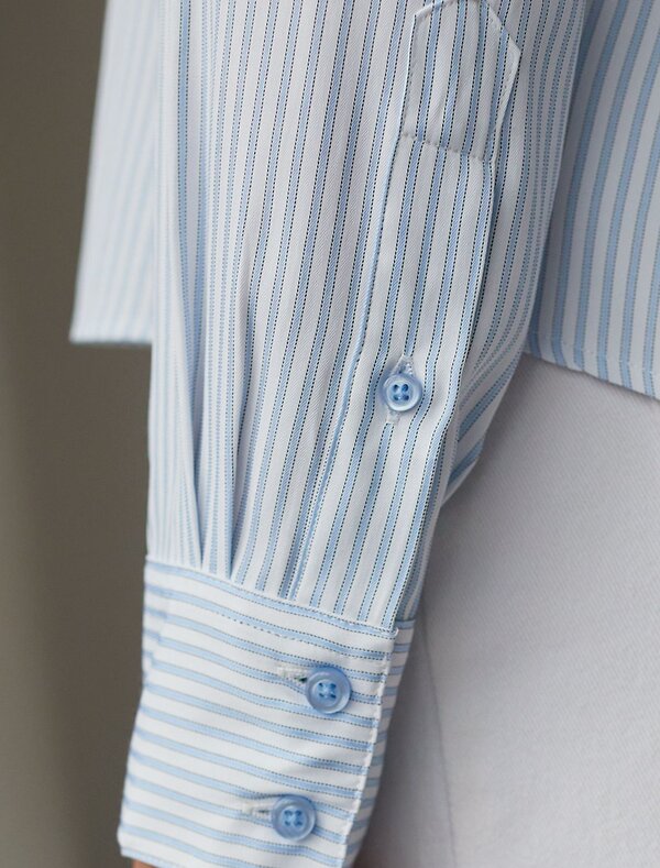 VILATTE Блузка 577461 D29.322 белый-голубой